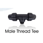  Male Thread Tee Sambungan Pipa HDPE  1