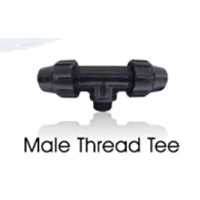  Male Thread Tee Sambungan Pipa HDPE 